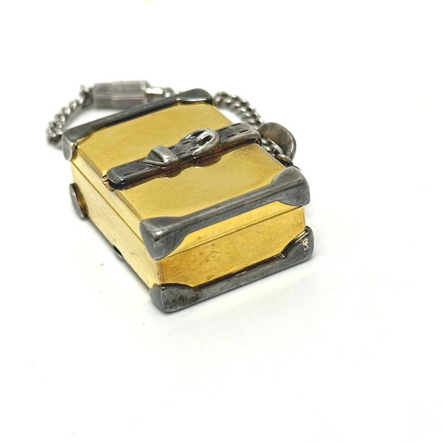 Gucci GUCCI Old Gucci Trunk Key Holder Bag Charm Metal Gold x Silver - view 5