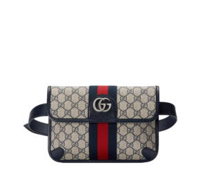 Buy Gucci Ophidia GG Belt Bag In Beige-Blue GG Supreme Canvas And Black Leather Trim With Silver-Toned Hardware at Sasom – Authentic and Ready to Ship