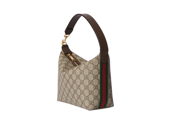 Gucci Gucci Ophidia Super Mini Shoulder Bag In GG Supreme Canvas With Gold-Tone Hardware Beige Ebony - view 2