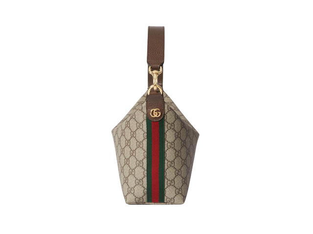 Gucci Gucci Ophidia Super Mini Shoulder Bag In GG Supreme Canvas With Gold-Tone Hardware Beige Ebony - view 3