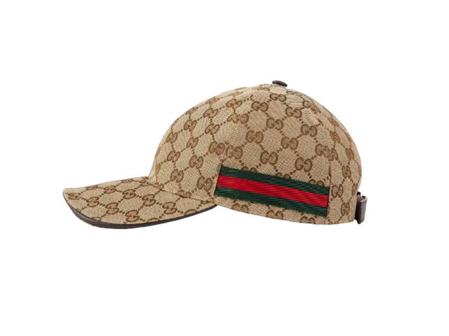 Gucci Gucci Original GG Canvas Baseball Hat With Web Beige Ebony - view 2
