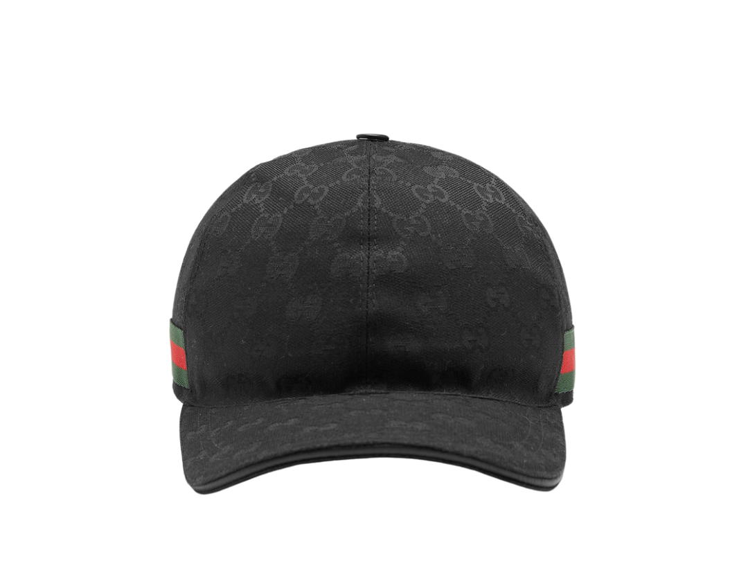 Gucci Gucci Original GG Original GG Canvas Baseball Hat With Web Black