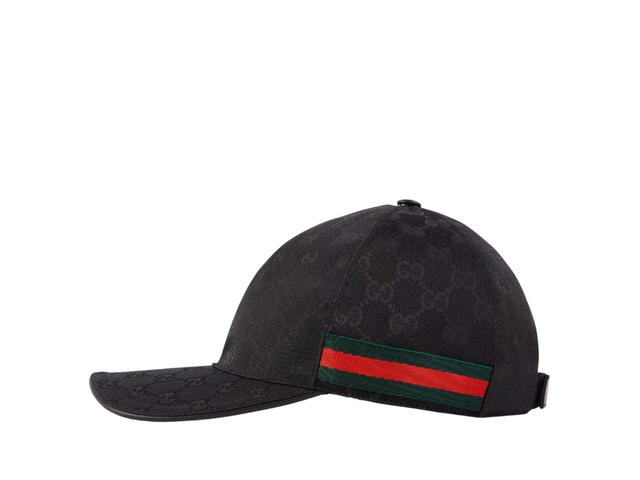 Gucci Gucci Original GG Original GG Canvas Baseball Hat With Web Black - view 2