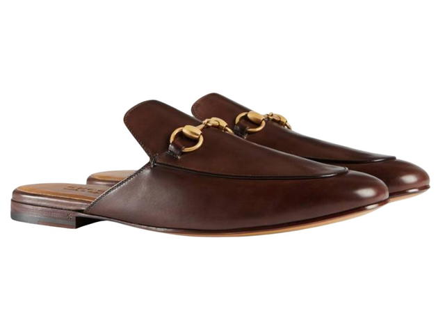 Gucci Gucci Plain Leather Shoes Brown - view 2