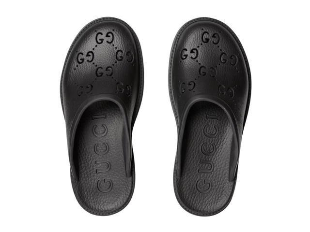Gucci Gucci Platform Perforated G Sandal Black (W) - view 3