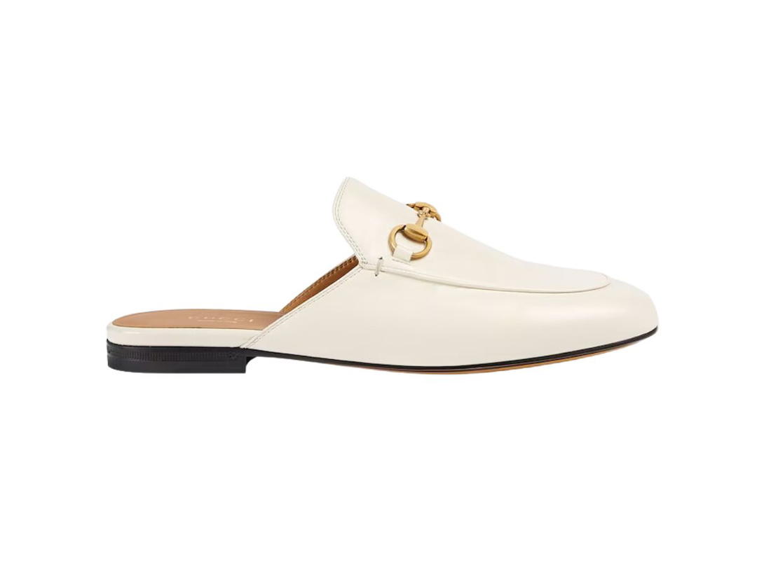Gucci Gucci Princetown Leather Slipper White Leather (W)