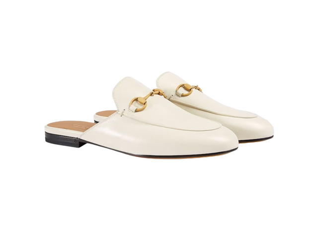 Gucci Gucci Princetown Leather Slipper White Leather (W) - view 2