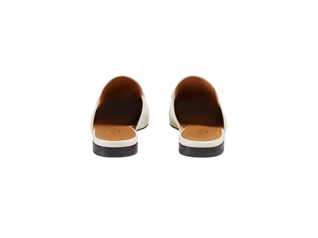 Gucci Gucci Princetown Leather Slipper White Leather (W) - view 3