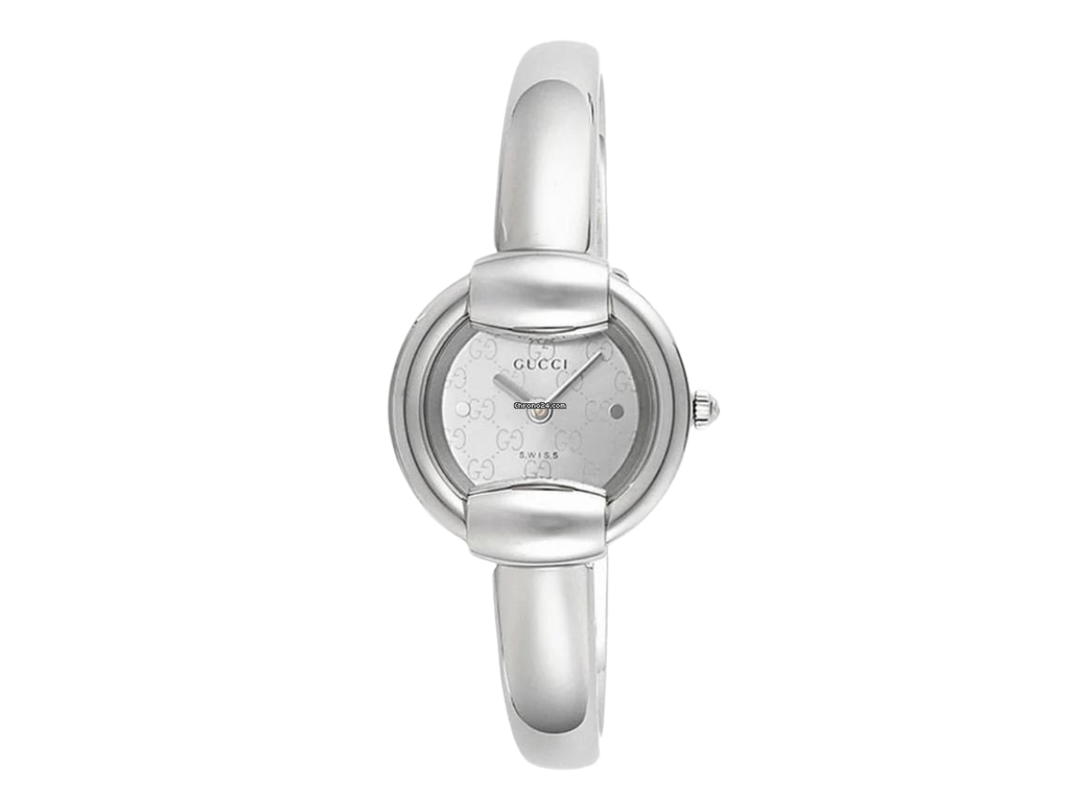 Gucci Gucci Quartz GG Dial Swiss Made Silver 1400L Watch 26mm