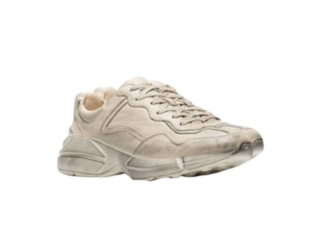 Gucci Gucci RHYTON LEATHER SNEAKER - NEUTRALS - view 2