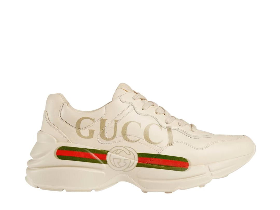 Gucci Gucci Rhyton Logo Leather Sneaker Ivory (W)