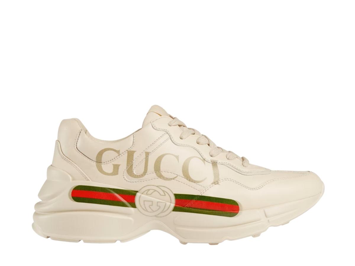 Gucci Gucci Rhyton Logo Leather Sneaker Ivory (W)