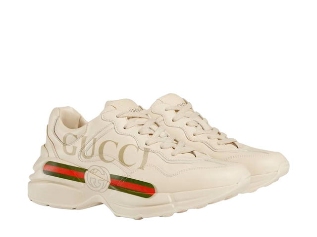 Gucci Gucci Rhyton Logo Leather Sneaker Ivory (W) - view 2