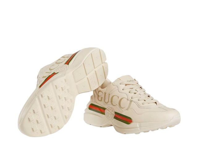 Gucci Gucci Rhyton Logo Leather Sneaker Ivory (W) - view 3