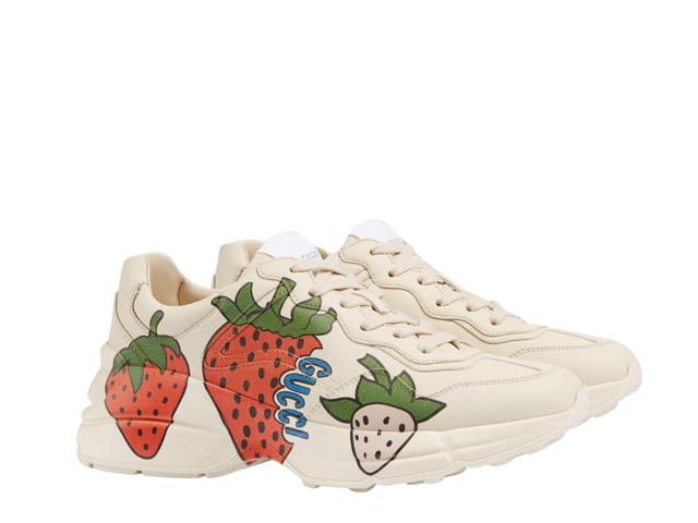 Gucci Gucci Rhyton Silhouette With A Vintage Strawberry Print (W) - view 3
