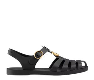 Buy Gucci Rubber Buckle Strap Sandals Black at Sasom – Authentic and Ready to Ship