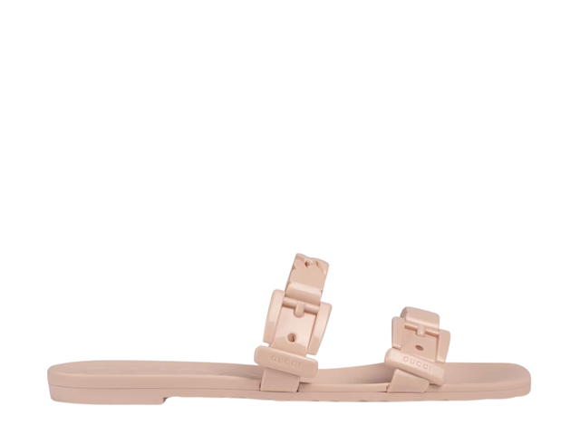Gucci Gucci Rubber Slide Sandal Light Pink (W) - view 1