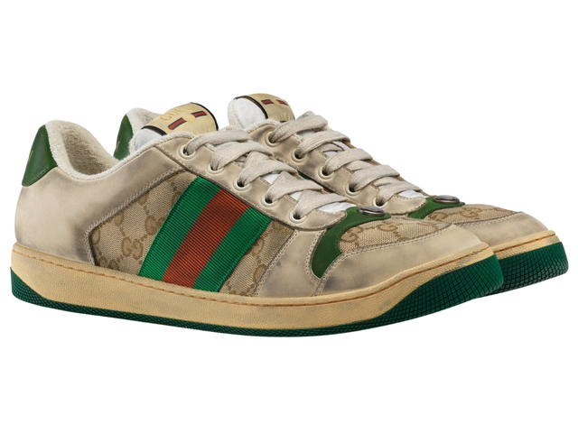 Gucci Gucci Screener GG Sneaker Green Orange Vintage - view 2