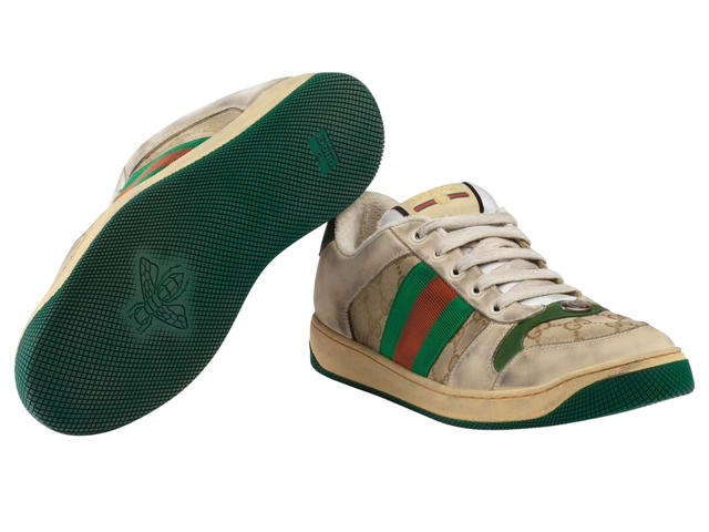 Gucci Gucci Screener GG Sneaker Green Orange Vintage - view 3