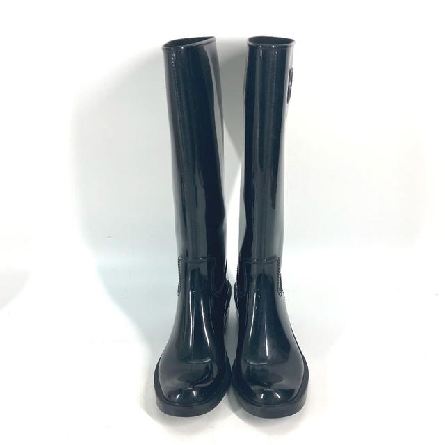 Gucci GUCCI shoes GG logo Rain boots long shoes Rain shoes rubber Black - view 5