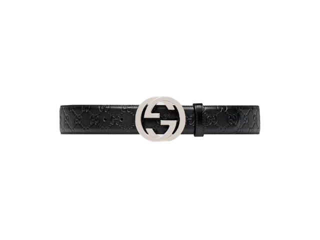 Gucci Gucci Signature Leather Belt Black - view 1