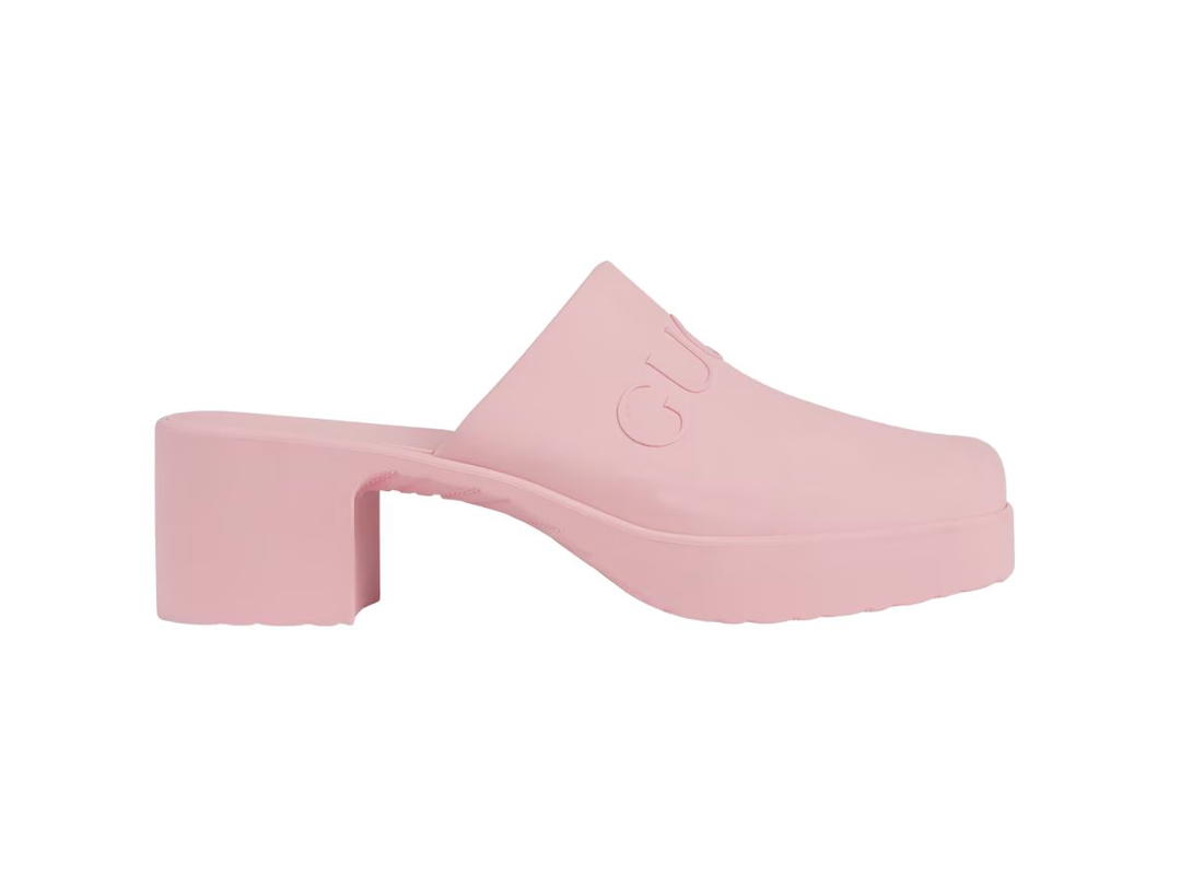 Gucci Gucci Slip-On Sandal In Pink Rubber (W)