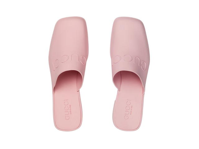Gucci Gucci Slip-On Sandal In Pink Rubber (W) - view 4