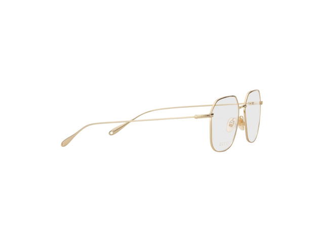 Gucci Gucci Square Optical Frame Glasses In Shiny Gold Metal Frame With Heart-Shaped Charms - view 2