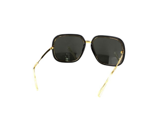Gucci Gucci Square Sunglasses In Gold Metal Plastic With Black Lens - view 4