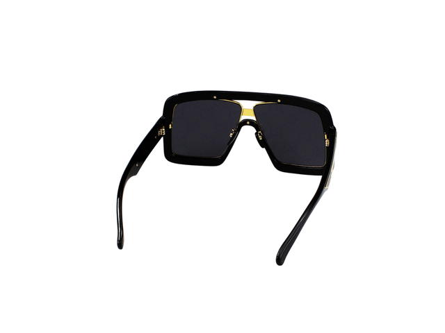 Gucci Gucci Square Sunglasses In Plastic Metal With GG Lens Black - view 4