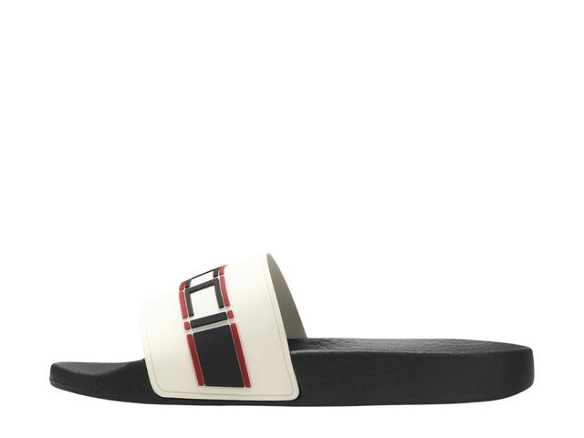 Gucci Gucci Stripe Rubber Slide Ecru - view 2