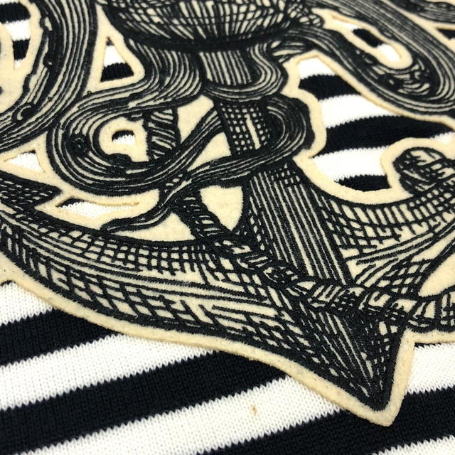 Gucci GUCCI Striped Octopus Trainer Sweater White x Black 461177 - view 3