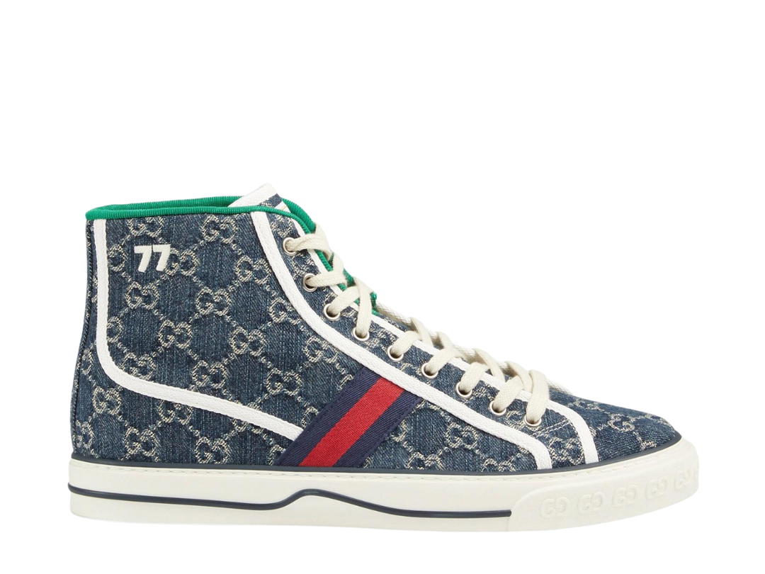 Gucci Gucci Tennis 1977 High Top Sneaker Blue
