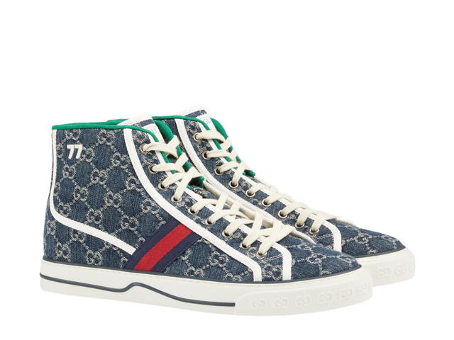 Gucci Gucci Tennis 1977 High Top Sneaker Blue - view 2
