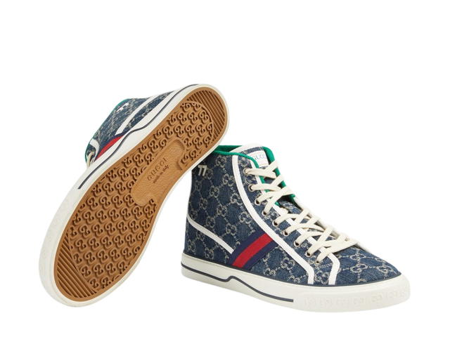 Gucci Gucci Tennis 1977 High Top Sneaker Blue - view 3