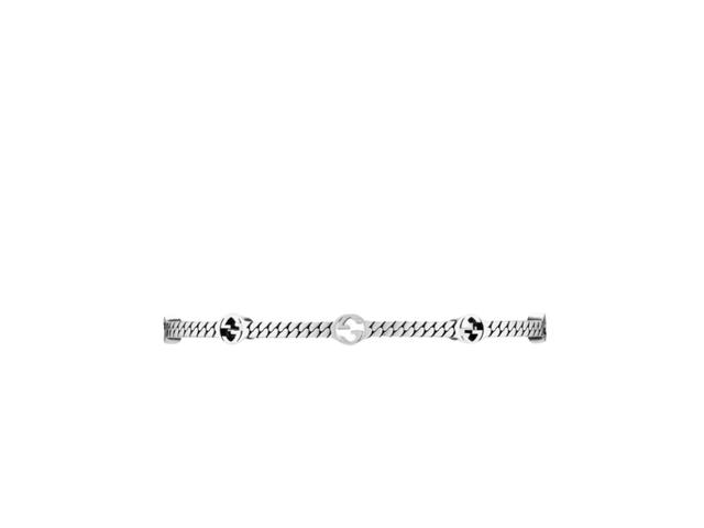 Gucci Gucci Thin Interlocking G Bracelet In 925 Sterling Silver - view 2