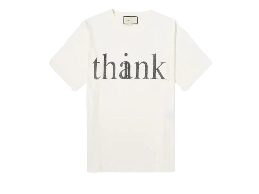 Gucci Gucci Think Logo T-Shirt White