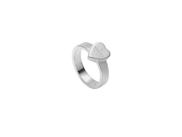 Gucci Gucci Trademark Ring With Heart Pendant Sterling Silver - view 2