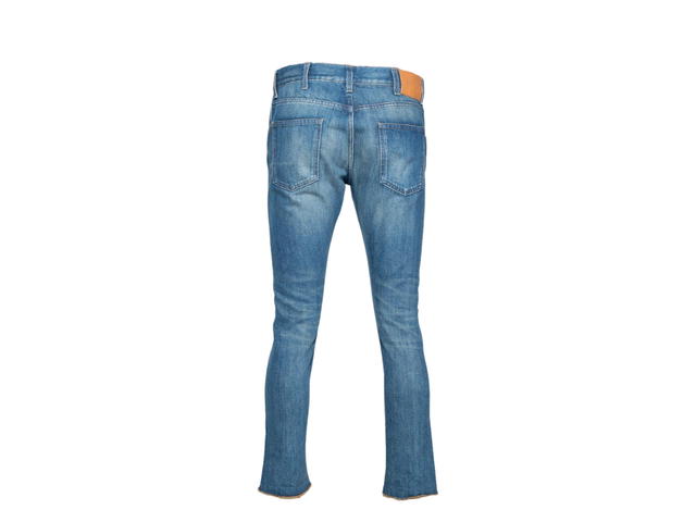 Gucci Gucci Wash Denim Kingsnake Embroidered Skinny Jeans Blue Light - view 2