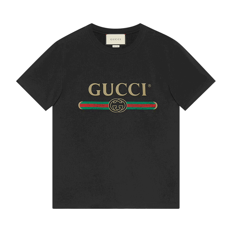 Gucci Gucci Washed Jersey Oversize T-Shirt 'Black'