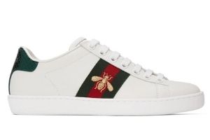Buy Gucci White Embroidered Bee Ace Sneakers at Sasom – Authentic and Ready to Ship