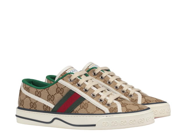 Gucci Gucci Women's GG Gucci Tennis 1977 Sneaker In Beige-Ebony Original GG Canvas (W) - view 2