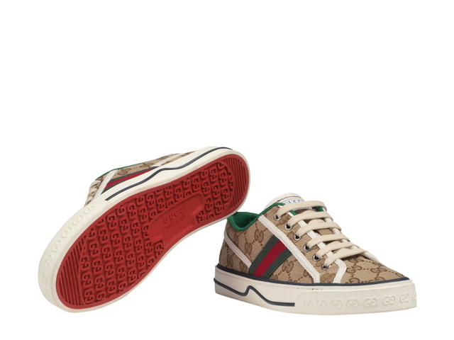 Gucci Gucci Women's GG Gucci Tennis 1977 Sneaker In Beige-Ebony Original GG Canvas (W) - view 3