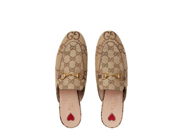 Gucci Gucci Women's Jumbo GG Princetown Slipper Camel Ebony - view 2
