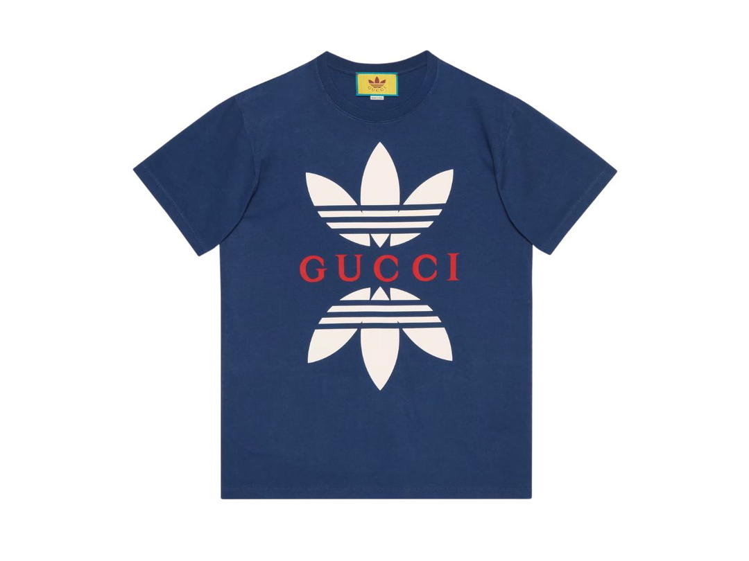 Gucci Gucci x adidas Cotton Jersey T-Shirt Cobalt Blue