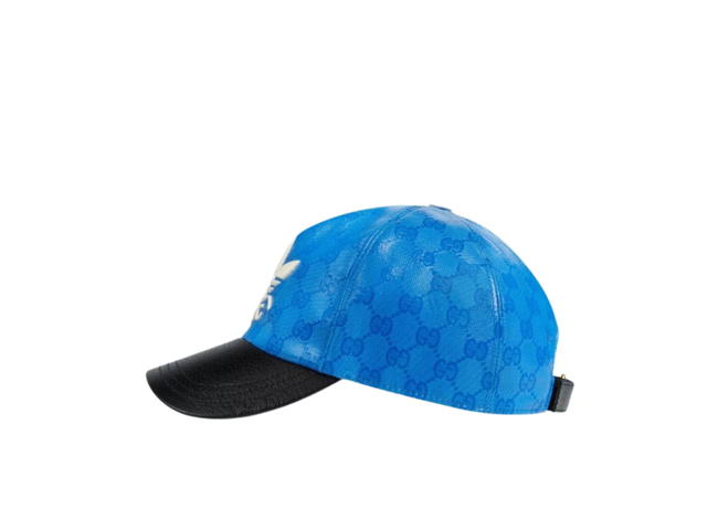 Gucci Gucci x adidas GG Canvas Baseball Cap Blue - view 3