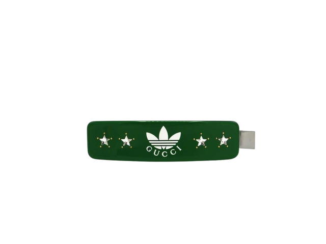 Gucci Gucci x adidas Hairslide With Stars In Green - view 1