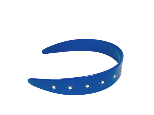Gucci Gucci x adidas headband hair logo stone studs blue - view 3