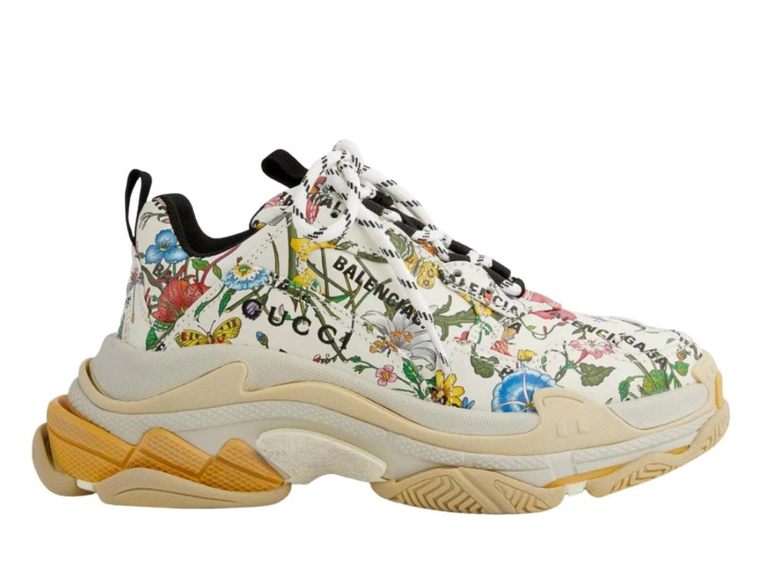 Gucci Gucci x Balenciaga The Hacker Project Triple S Flora Print (W)