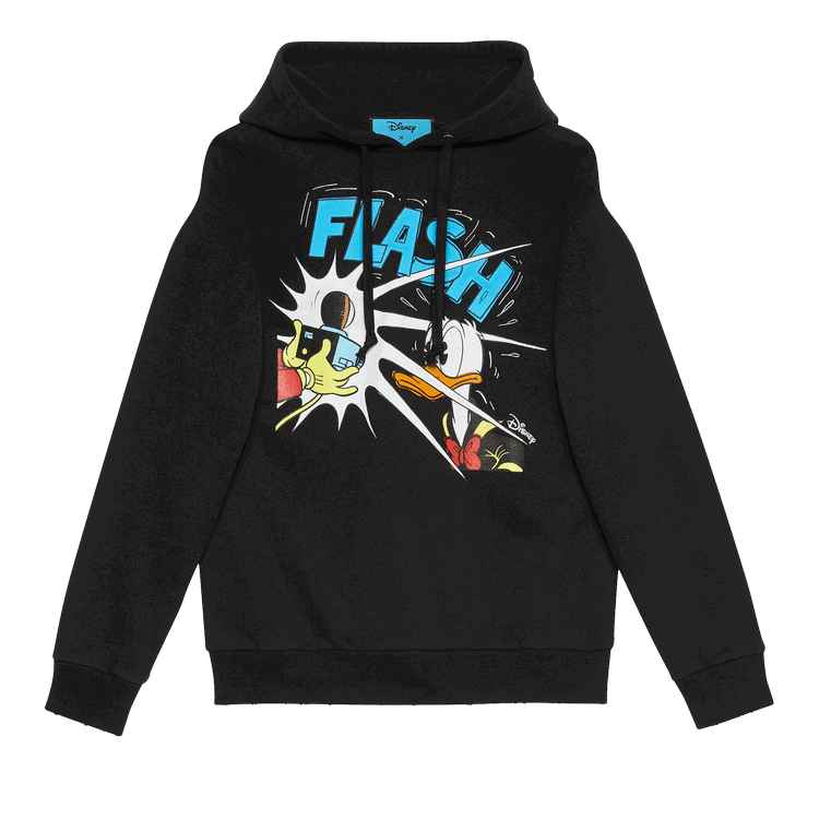 Gucci Gucci x Disney Donald Duck Hooded Sweatshirt 'Black'